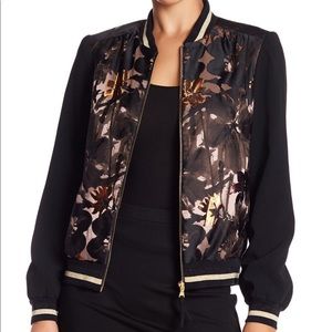 Floral Jacquard Bomber Jacket - Trina Turk